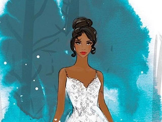 Disney princess inspired wedding gowns