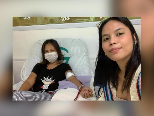 Hannah Precillas with mother Joana Precillas