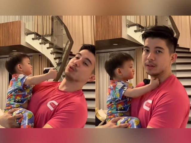 Rodjun Cruz and Baby Joaquin 