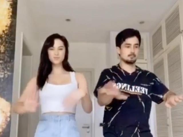 Marlon Stockinger dancing with rumored girlfriend Franki Russell