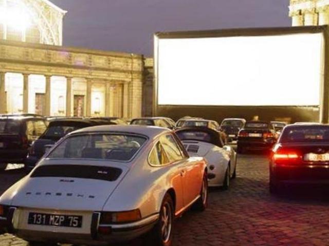 a drive in cinema in Belgium