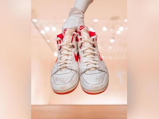 Game-worn Nike Air Ships from 1984 of Michael Jordan