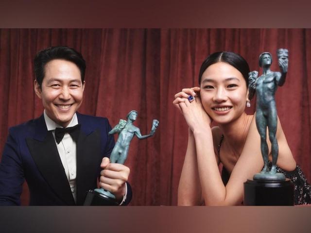 Lee Jung jae and Jung Ho yeon