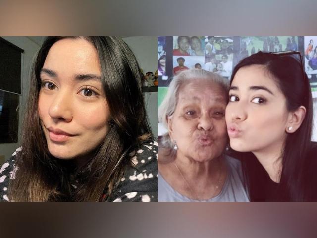 Lauren Young and her late grandmother 