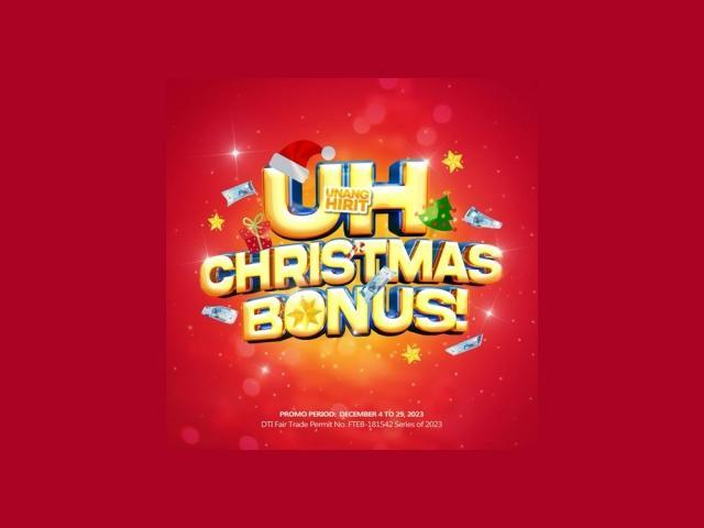 unang hirit christmas bonus