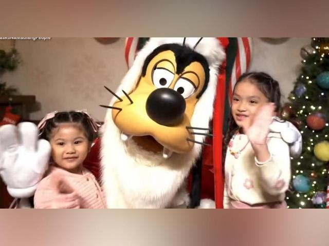 Kulot and Arianah Kelsey in Hong Kong Disneyland