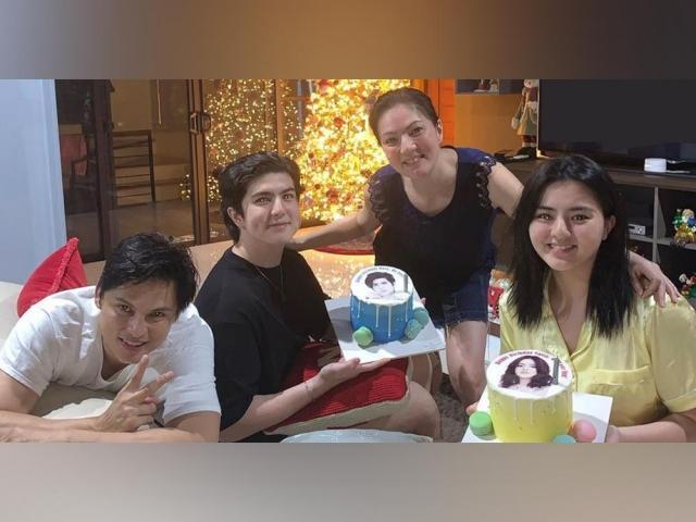 Carmina and Zoren with their twins Cassy and Mavy