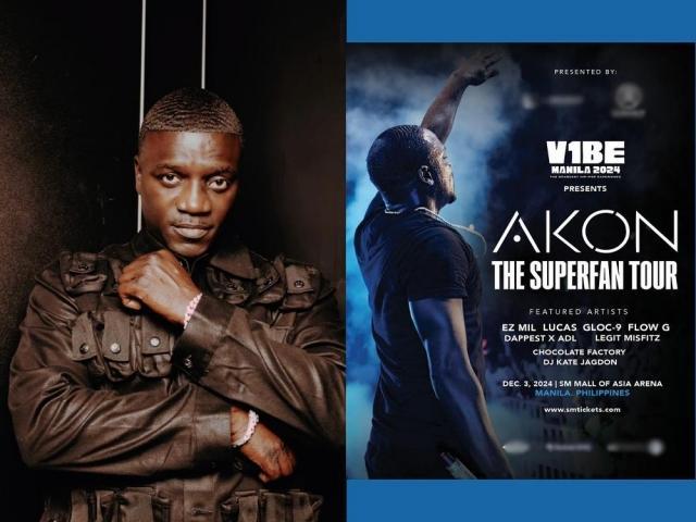 Akon concert in Manila in December 2024
