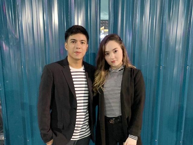 Mika dela Cruz and Nash Aguas embrace