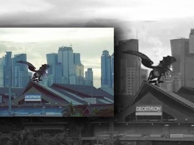 Dragon over Pasig City