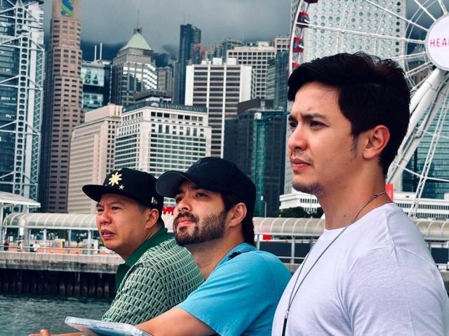 Alden Richards with Joross Gamboa and Jeffrey Tam