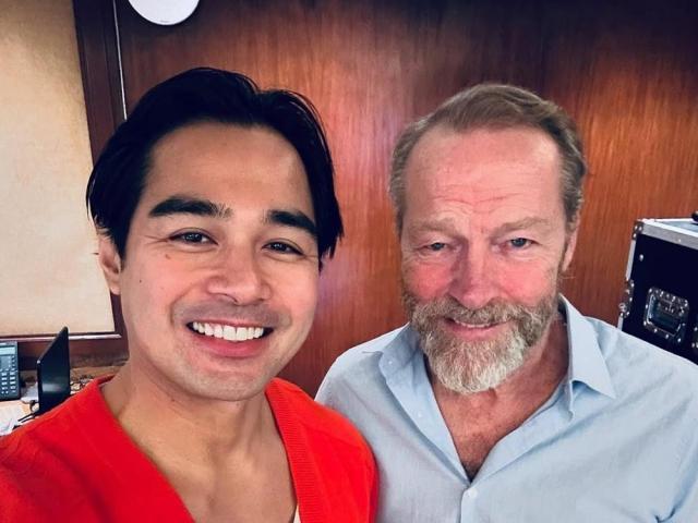 Benjamin Alves meets Game of Thrones actor Iain Glen