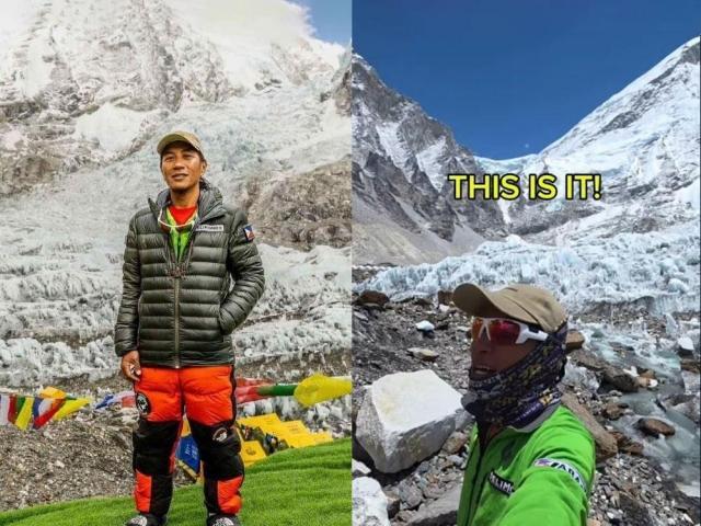 Miguel Mapalad in Mt Everest