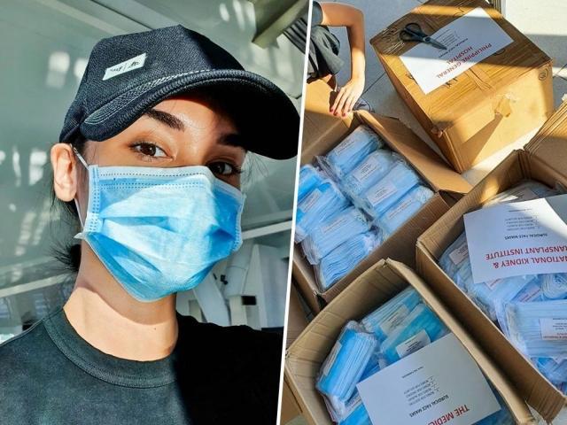 Pia Wurtzbach donates face masks
