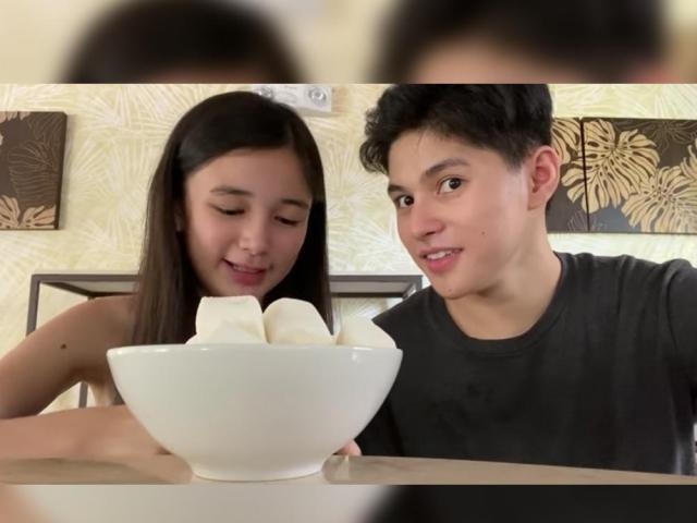 Sofia Pablo Allen Ansay do Chubby Bunny challenge