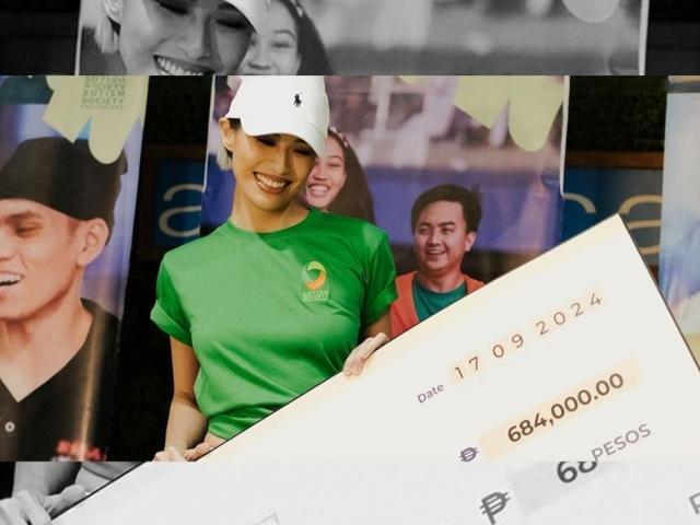 Michelle Dee donation to the Autism Society of the Philippines