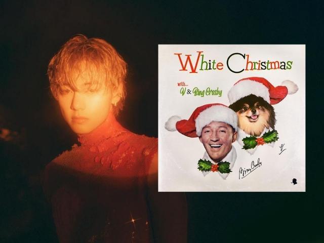 K-POP+アジア BTS V Bing Crosby White Christmas LP V_bing_VinylRecordPSDMockUp_ma