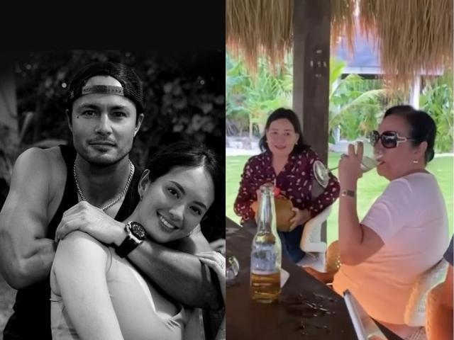 Derek Ramsay's and Ellen Adarna's mothers