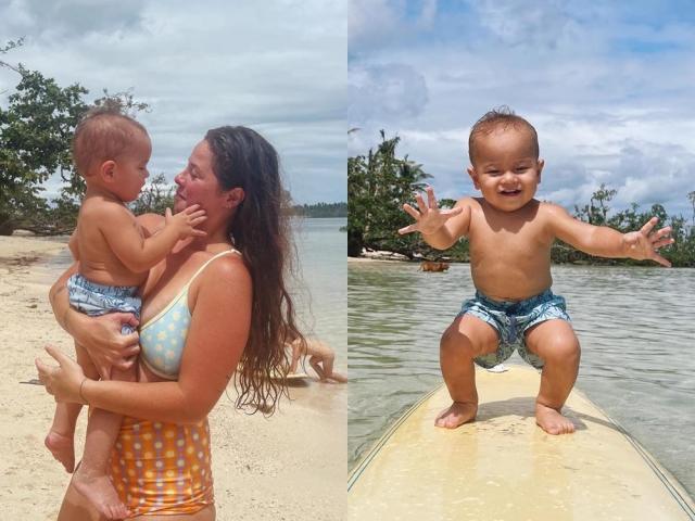 Andi Eigenmann and son Koa