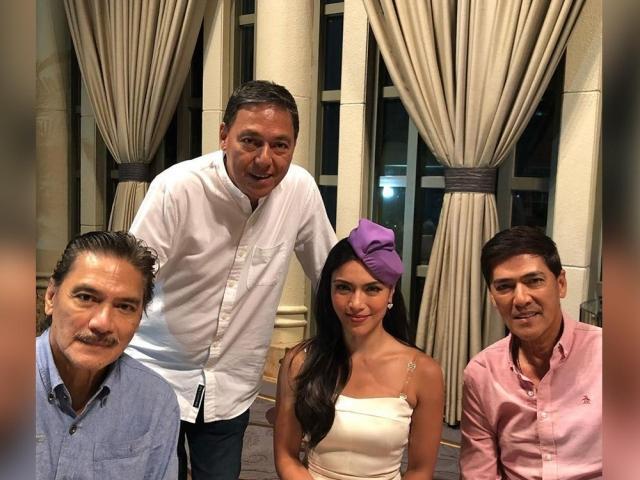 Ciara Sotto with uncles Vic Maru and Val