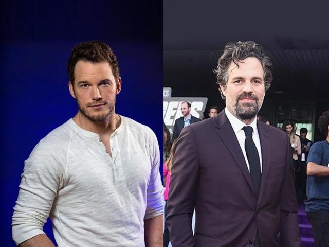 Robert Downey Jr Mark Ruffalo and Chris Pratt