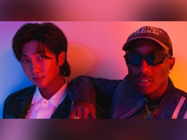 Pharrell Williams and RM of BTS 