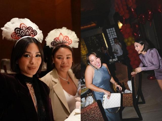 Heart Evangelista and Camille Ongpauco