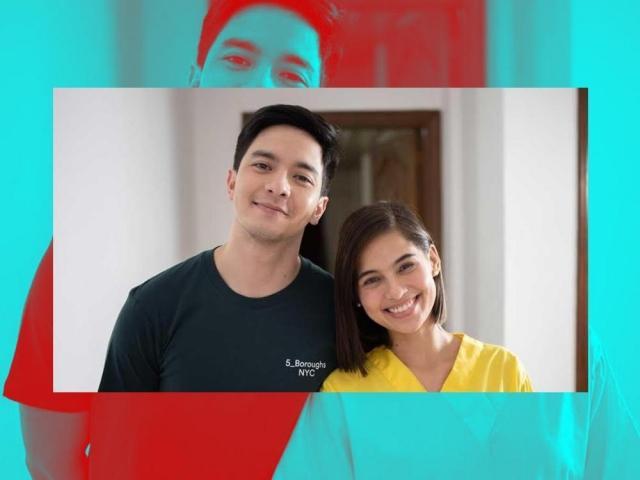 Alden Richards and Jasmine Curtis Smith in Love on the Balcony
