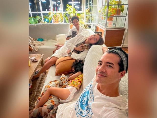 Troy Montero Aubrey Miles and their kids 