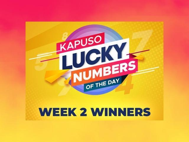 Kapuso Lucky Numbers of the Day