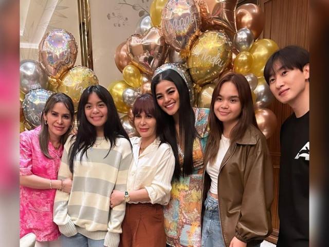 Eunhyuk of Super Junior at the birthday party of Princess Pacquiao