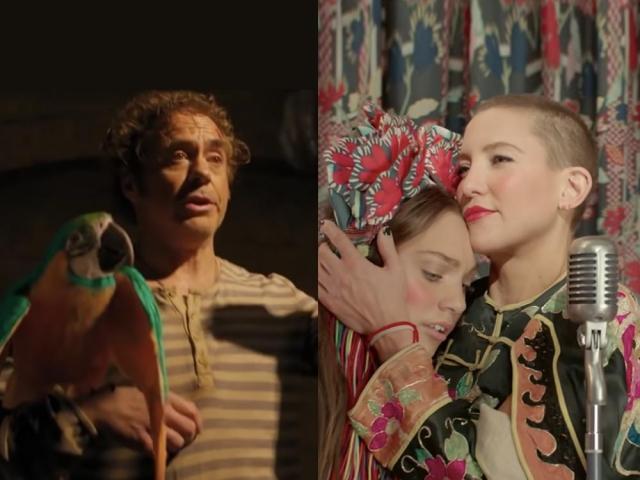 robert downey jr and kate hudson with maddie ziegler