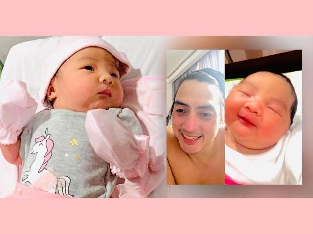 Wendell Ramos and baby Mary Ann Mardell Ramos