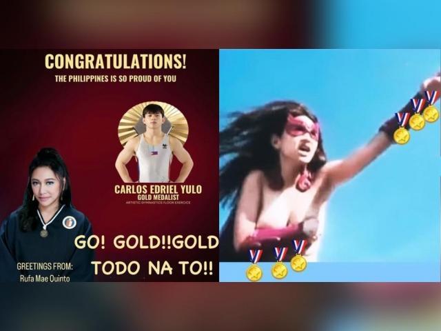 Rufa Mae Quinto and Carlos Yulo