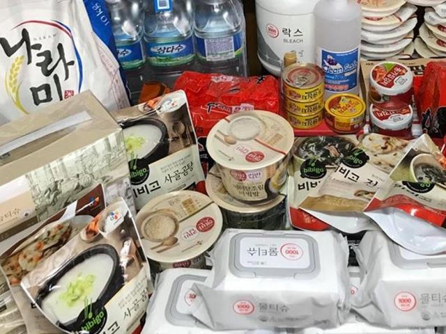 Relief goods in Korea
