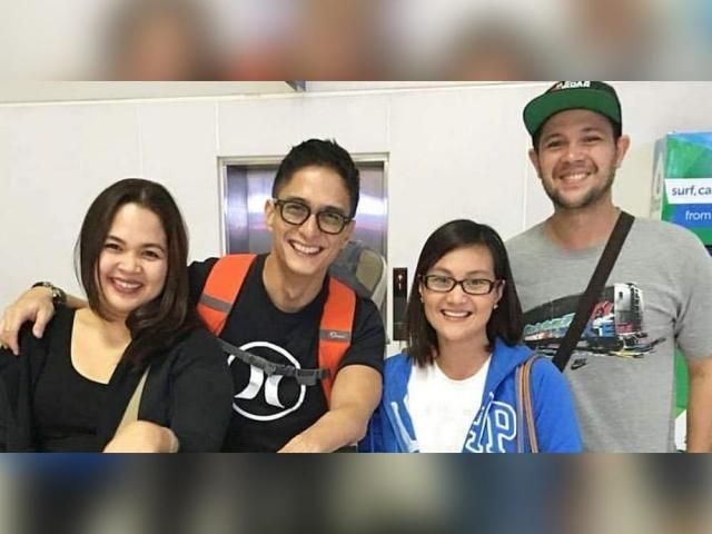 Gladys Reyes greets Judy Ann Santos and Ryan Agoncillo