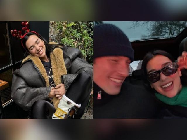 Dua Lipa and Callum Turner