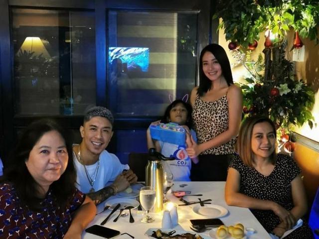 Katrina Halili Kris Lawrence at Katies birthday dinner