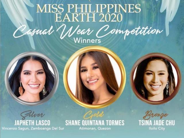 Miss Philippines Earth 2020 casual wear competition winners