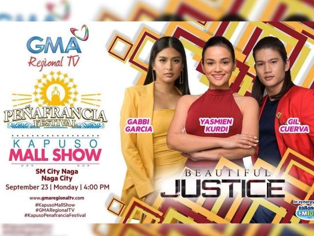 Kapuso mall show of the Beautiful Justice stars in Naga City