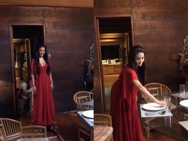 Kris Bernal behind the scenes of Hanggang Sa Dulo ng Buhay Ko