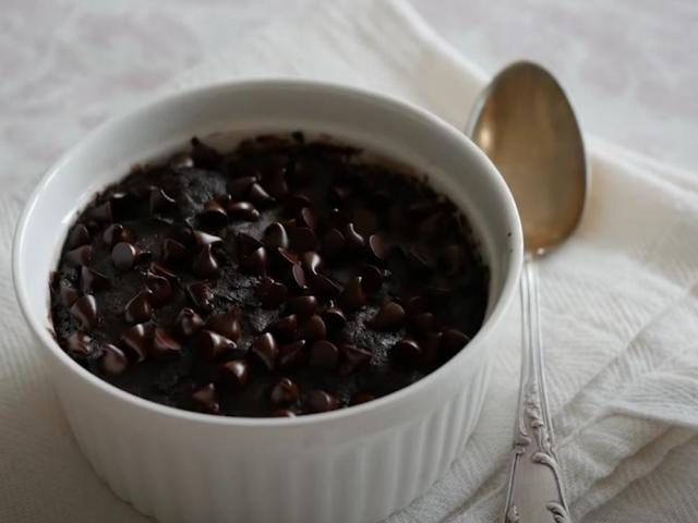 Brownies in a microwave