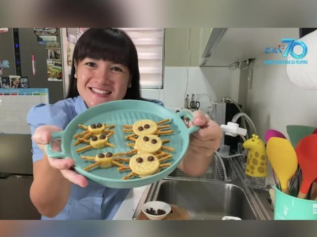 camille prats with biscuit spiders