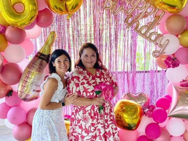 Camille Prats and mommy Alma