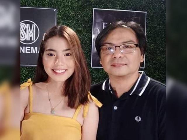 Therese Malvar and dad