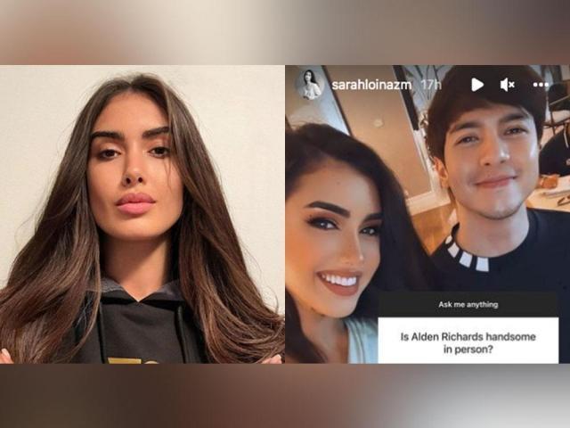 Miss Universe Spain 2021 Sarah Loinaz and Alden Richards