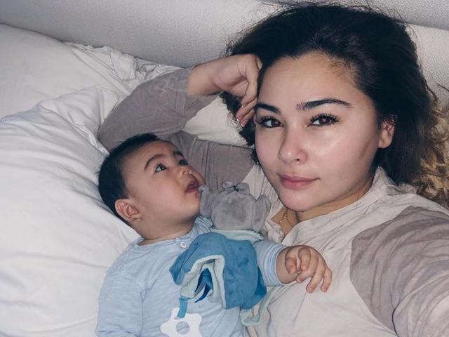 Gwen Zamora and Baby Cooper