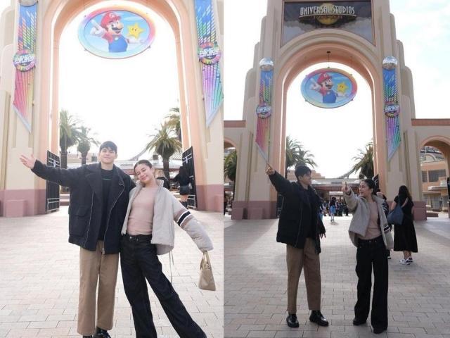 Sofia Pablo and Allen Ansay in Japan