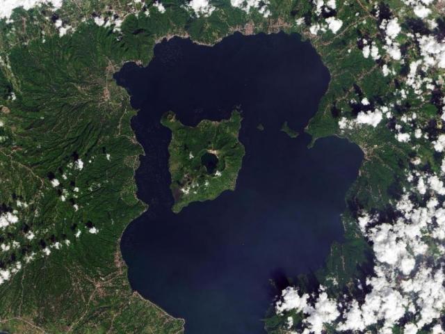 NASA shares Taal volcano photo