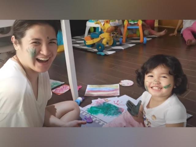 Camille Prats and Baby Nala